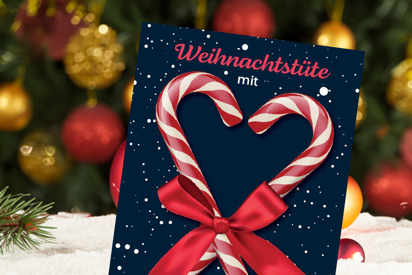 Weihnachtstüte mit Herz